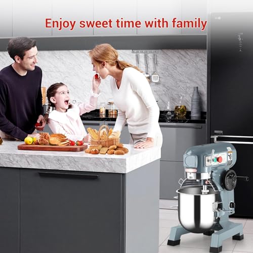 Commercial Food Mixer 15QT, Commercial Mixer with 3 Adjustable Speeds, Dough Mixer Timing Function, Commercial Stand Mixer with Stainless Steel Bowl for Schools Bakeries Pizzerias - size: 15 qt