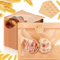 Outus 1500 Pcs Cookie Packaging Bags with Seal, 7.1 x 7.5 Inch, Brown - color: Brown, size: 7.1 x 7.5 Inch