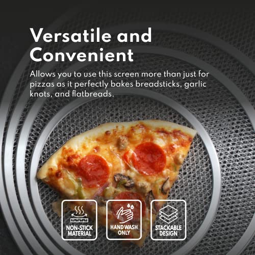 New Star Foodservice Aluminum Pizza Baking Screen, 12 Inch - size: 12-Inch