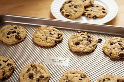 David Burke 17"/15" Cookie Sheets – Carbon Steel, PFTE & PFOA Free, Oven Safe, Non-Toxic, Perfect for Baking and Roasting – Bronze (2-Pack) - color: Bronze, size: 17"/15" Cookie Sheets (2-Pack)