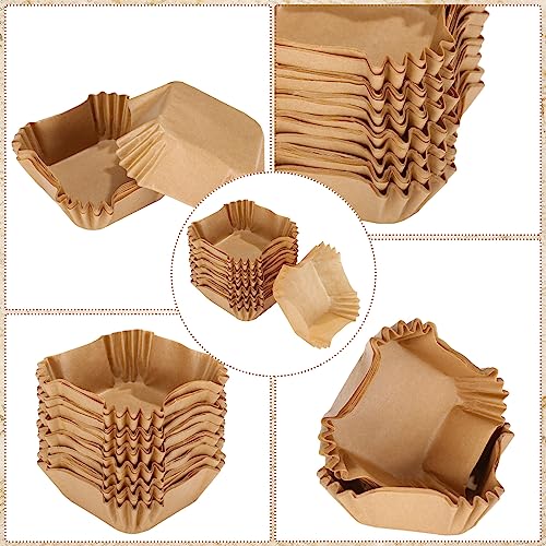 Tanlade 350 Pcs Square Mini Cupcake Liners Brownie Baking Pan Liners,Craft - color: Craft