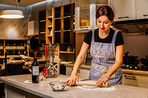 Rolling Pin for Baking Wood Rolling Pins 15.8-inch Dough Roller, Non-stick Pastry Dough Roller without Handles┃Perfect Gifts for Bakers