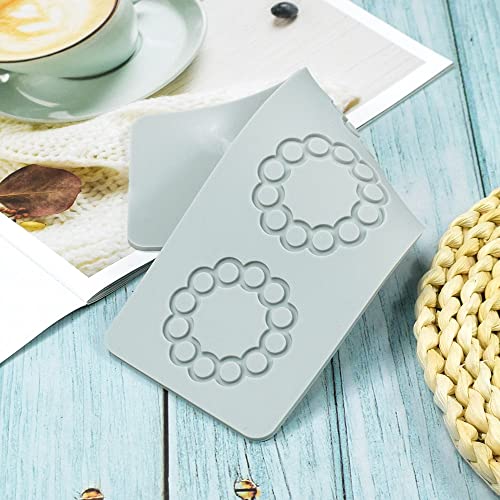 TUKE Silicone 3D Multi Pattern Geometric Fondant Lace Pad Cake Mold - Mo Gray (8.8x3.08x0.12inch) - size: E_8.8x3.08x0.12inch