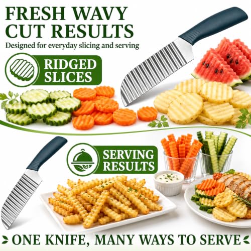 Suuker Crinkle Cut, Stainless Steel Wave Cutter