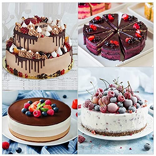 2pcs 8 Inch Silicone Cake Pan for Baking, Round Cake Molds Silicone Baking Pan Non-Stick Quick Release Suitable for Cheesecake Chocolate Cake Brownie Cake puddings - size: 8inch, style: Round