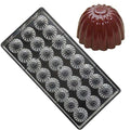 Polycarbonate Chocolate Mold DIY Candy Mould Clear Hard Plastic Bakeware Pastry Tools Flower (S2-19369) - color: 13