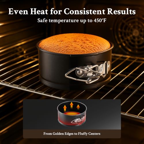 4 Inch Mini Springform Pan, Nonstick Small Cheesecake Pan - size: 4 Inch