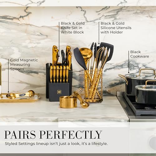 Styled Settings Gold Measuring Cups and Spoons Set, 8-Piece - color: Gold