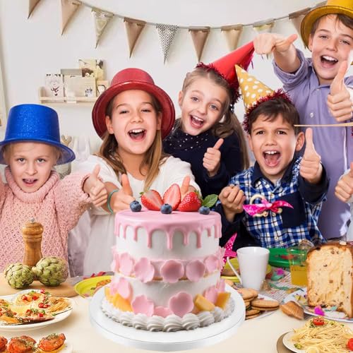 12 pcs Large Cake Boards Drum 14 Inch Round, 1/2" Thick Cake Drums, Cake Decorating Supplies Sturdy Cake Corrugated Cardboard for Multi-Layer Cakes. (14inch(12pack)) - size: 14inch(12pack)
