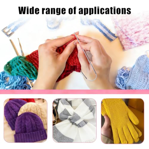 18 Pcs Stainless Steel Circular Knitting Needles Set, Sizes 2-4.5mm - size: 9inch
