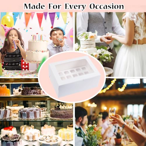 6 Pack Dessert Shooter Box,Holds 24 Count 3 oz Dessert Shooters