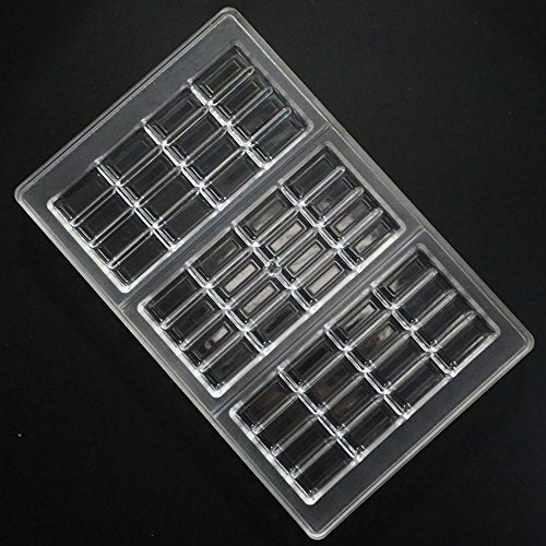 Grainrain polycarbonate chocolate bar moulds polycarbonate chocolate mold clear hard plastic candy mould bakeware candy making supplies (19355) - color: 11