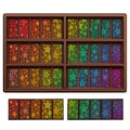 Christmas Star Candy Molds Holographic Chocolate Mold Silicone - color: Star, style: Rectangle