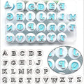 Hoypeyfiy 26PCS/Set Cookie Stamp Impress Cookie Cutters Alphabet Letter and Number Cake Biscuit Mold Shape DIY Cookie Biscuit Alphabet Cake Tool Embosser Cutter (Upper Case Shape) - size: Style 4