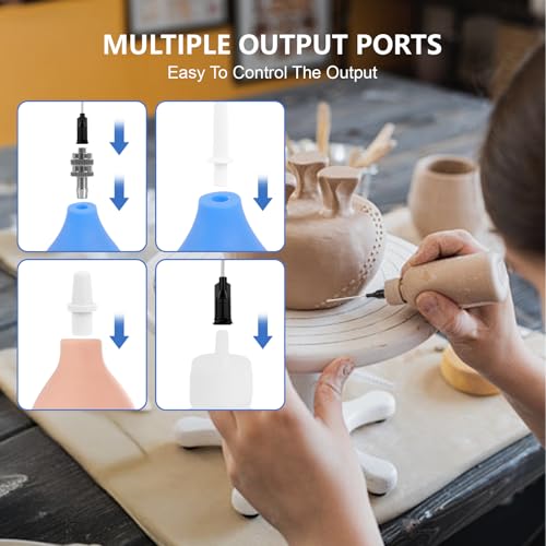 Yivioep 139-Piece Pottery Glaze Applicator Kit with 8 Needle Sizes