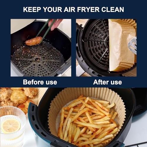 600 PCS 7.9 Inch Round Air Fryer Baking Paper Liners