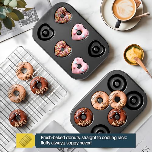 16-Piece Baking Pan Set, Nonstick Bakeware Set with Rack, Baking Sheet Set - size: 16PCS