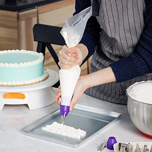 200Pcs 16 Inch Piping Bags Disposable, Durable Extra Large Pastry Bags for Cake Decorating, Bulk Piping bag, Pipping bags for Baking and Icing - color: 200pcs