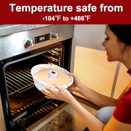 saphe Silicone Cake Pan, Silicone Cake Molds, Bakeware Non Stick 10 Inch Pan for Jello,Gelatin, Round Baking Molds for chsescake (1)