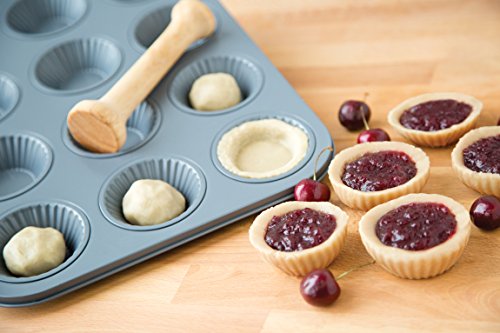 Fox Run Ribbed Tart Pan, 12-Cup, Preferred Non-Stick, 10.5 x 14 x 1 inches - style: Ribbed Tart Pan