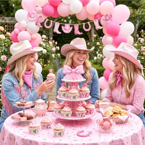 Cupcake Liners 200PCS Coquette Cowgirl Bow for Rodeo Birthday