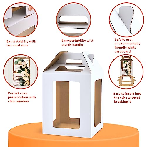 10x10x12 Inch Large Cake Box,10in Tall Cake Boxes for Tier Cakes,2Pack - color: 10×10×12in-2pack