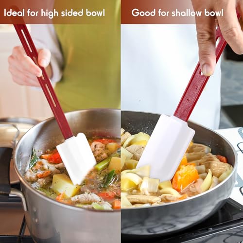 Norme 4 Pcs Commercial Rubber Spatula Heat Resistant, 14 Inch, 16.5 Inch - size: 14 Inch, 16.5 Inch