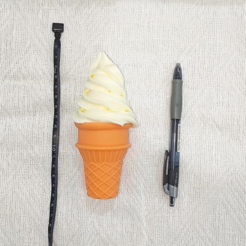 2PCS Fake Ice Cream Cone Prop for Bakery Display (White) - color: White, size: 2pcs