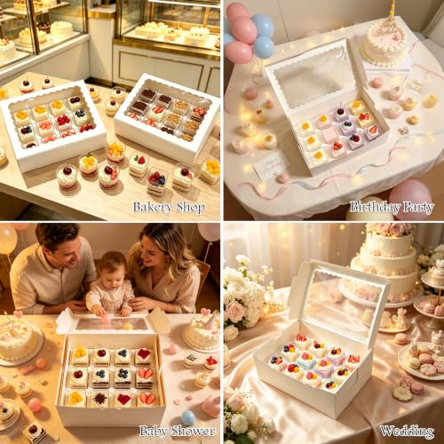 Dessert Shooter Boxes, Pack of 6, Each Holds 12 5oz Cups - size: 12.6x8.9x5.3 inches