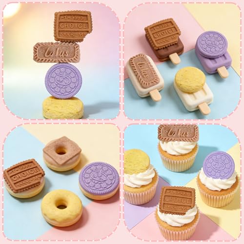 4 Pcs Biscuit Silicone Molds Cookies Chocolate Candy Fondant Molds - color: F-24