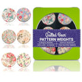 The Quilted Bear Fabric & Paper Pattern Weight Set, Floral - color: TQB - Floral