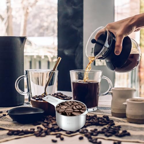 2/3 Cup (160 ml | 5.3 oz | 160 cc) Stainless Steel Measuring Cup, Metal Measuring Cup for Cooking & Baking - color: Stainless Steel, size: 2/3 Cup (160 ml | 160 cc | 5.3 oz)