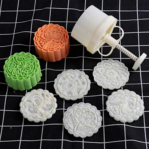 Cookie Stamp Mooncake Mold Set, Cookie Press Maker 180g Shaper