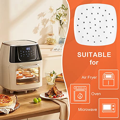 Air Fryer Parchment Paper Liners, 9 Inch 100 Pcs - color: White, size: 9IN