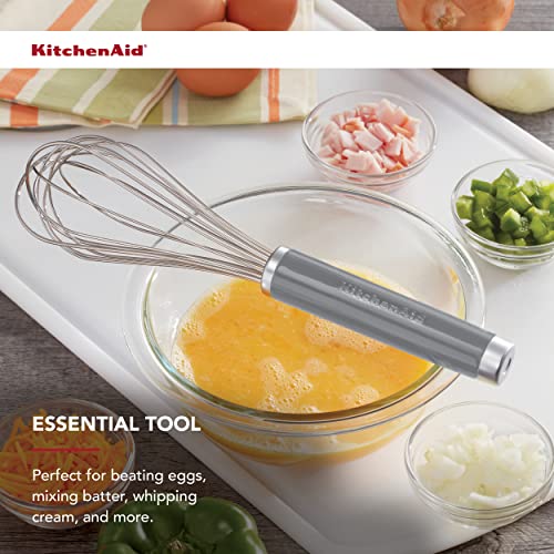 KitchenAid Classic Utility Whisk, 10.5-Inch, Gray (Pack of 12) - color: Gray, size: 10.5-Inch (Pack of 12)