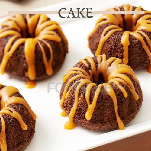 4-Inch Angel Food Cake Pan Set, Nonstick Aluminum Tube Pans, 6 Pack - size: 4-inch Angel Food