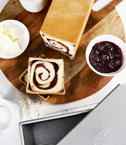 USA Pan Bakeware Pullman Loaf Pan With Cover, Nonstick & Quick Release Coating, Made in the USA from Aluminized Steel, 9 x 4 inch (Pack of 3) - size: 9 x 4 inch (Pack of 3), style: with Lid