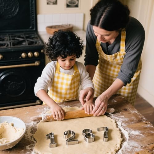 9PCS Number Cookie Cutters Set,Stainless Steel Birthday Numbers 0-8(6 Reverses to 9),3Inches Cookie Fondant Dough Numbers Kitchen Baking,for Birthday wedding family gathering Halloween Christmas Party - style: 3 Inch Numbers - 9Pcs