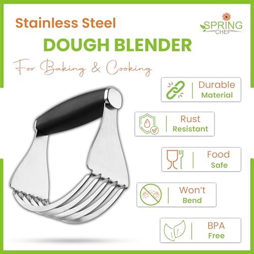 Spring Chef XL Pastry Blender, Durable Dough Blender For Baking - Black - color: Black, size: XL | Modern