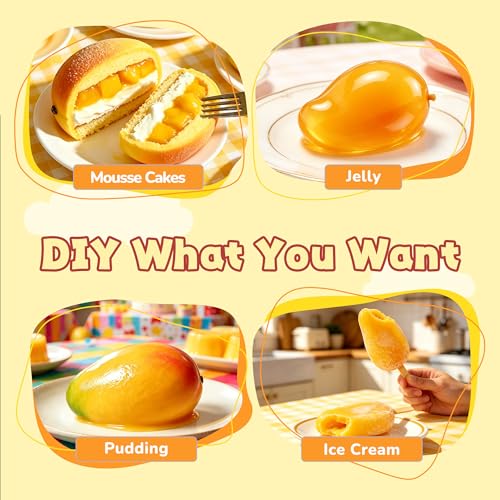 Mango Mold Silicone for Baking Pastry, 6-Cavity Mango Shape Silicone Mold for Baking Pudding, 3D Mango Fruit Molds Silicone for Pastry, Pudding, Chocolate, Candy, Ice Cream - color: 6-Cavity Mango Shape Mold