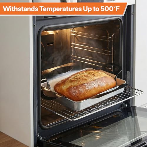 Qianyu 2 Pcs Silicone Bread Loaf Pan Liners Reusable Bread Baking Mat