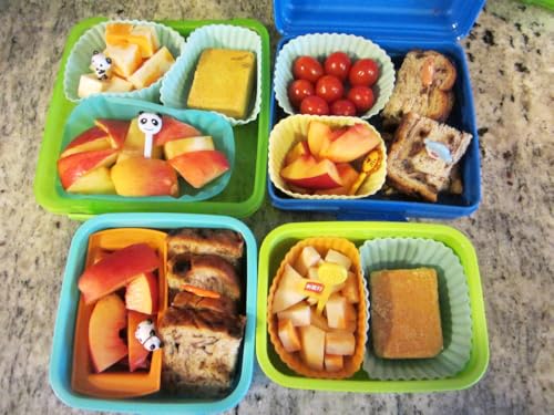 Doiaz Silicone Lunch Bento Box Dividers, Bento Bundle Lunch Box Accessories for Lunch Containers