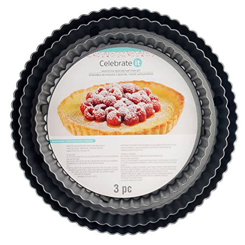 Celebrate It Non-Stick Quiche & Tart Pan Set