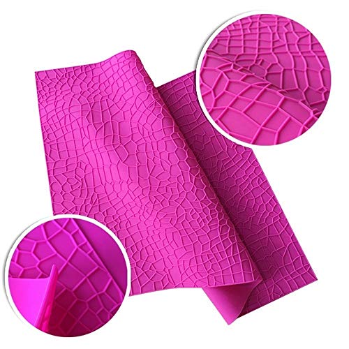 Large Silicone Imprint Mat Crocodile Alligator Pattern Cake Embosser Lace Impression Press Mold Border Rind Fondant Decorating Mold DIY Baking Tools Embossing Pad Sugarcraft Clay Mould