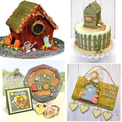 Wood Grain Tree Bark Silicone Mold Tree Bark Texture Impression Mat - color: Style C