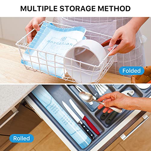 DANIA & DEAN 36"x24" Large Durable Silicone Baking Mat for Pastry and Bread - color: Blue, size: 36"L x 24"W