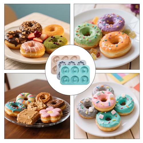 Non-Stick Doughnut Pan Set of 3, Multiple Styles - style: Multiple styles