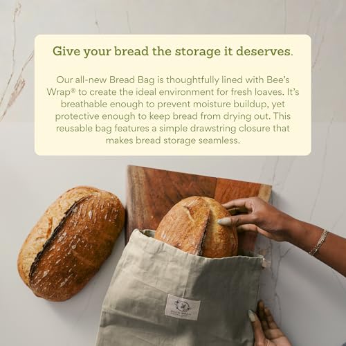Bee's Wrap Beeswax Bread Bags, 1 Pack - Bakery Lane - color: Bakery Lane Lined, size: Pack of 1