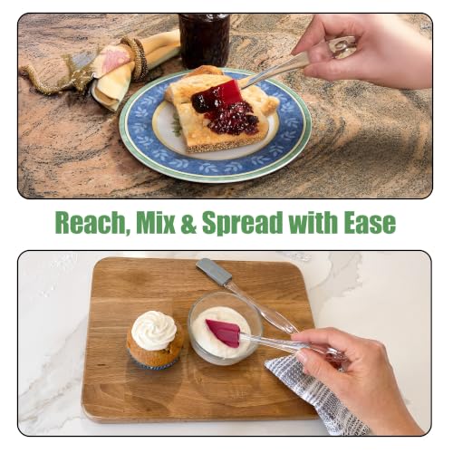 Evelots 6-Piece Mini Spatula Set, Small Silicone Spatulas for Baking - size: Set of 6