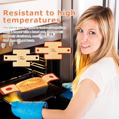 4Pcs Silicone Bread Loaf Pan Liners, Nonstick Reusable Bread Sling